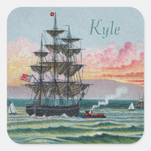 Pegatinas de Martha's Vineyard Square