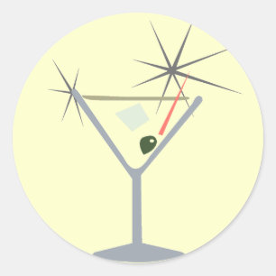 Pegatinas de Martini Glass