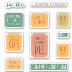 Pegatinas de Masas Tradicionales Católicos TLM
