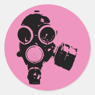 pegatinas de máscaras de gas