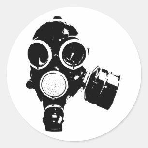 Pegatinas de máscaras de gas