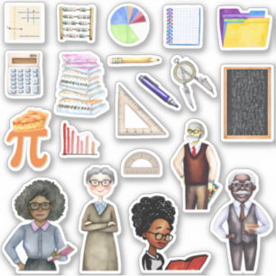 Pegatinas de Math Math School