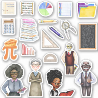 Pegatinas de Math Math School