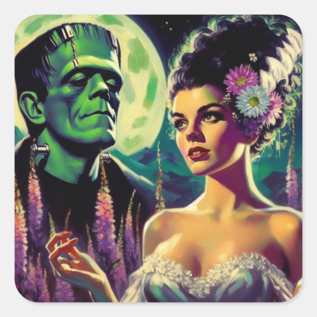 Pegatinas de Matrimonio de la Luna (Anverso)