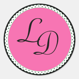 Pegatinas de matrimonio para Pegatinas de monogram