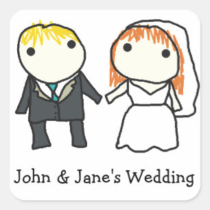 Pegatinas de matrimonio para Personalizados de nov