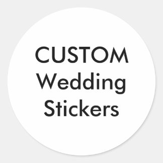 Pegatinas de matrimonio personalizado MATTE ROUND