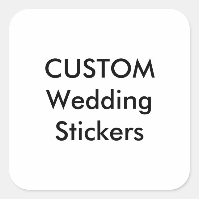 Pegatinas de matrimonio personalizados MATTE de 3" (Anverso)