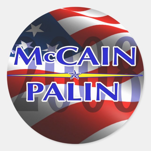 Pegatinas de Mccain Palin (Anverso)