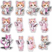 Pegatinas de médica Kitty