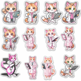 Pegatinas de médica Kitty