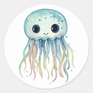 Pegatinas de Medusas Adorables
