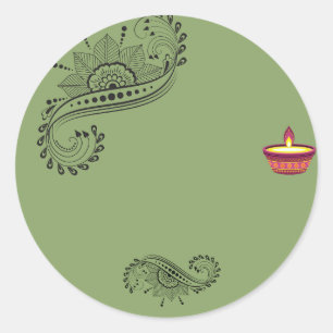 Pegatinas de mehendi personalizables