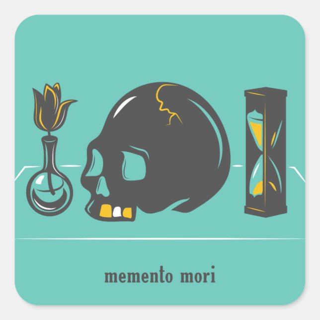 Pegatinas de Memento Mori (Anverso)