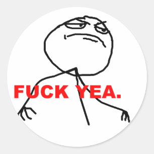 pegatinas de memes de p*uck yes