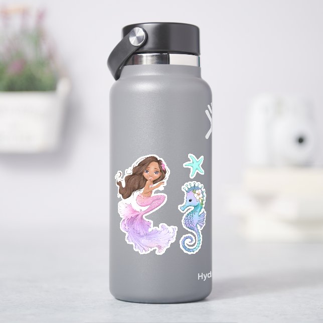 Pegatinas de Mermaid Life Vinyl (hidrofrasco)