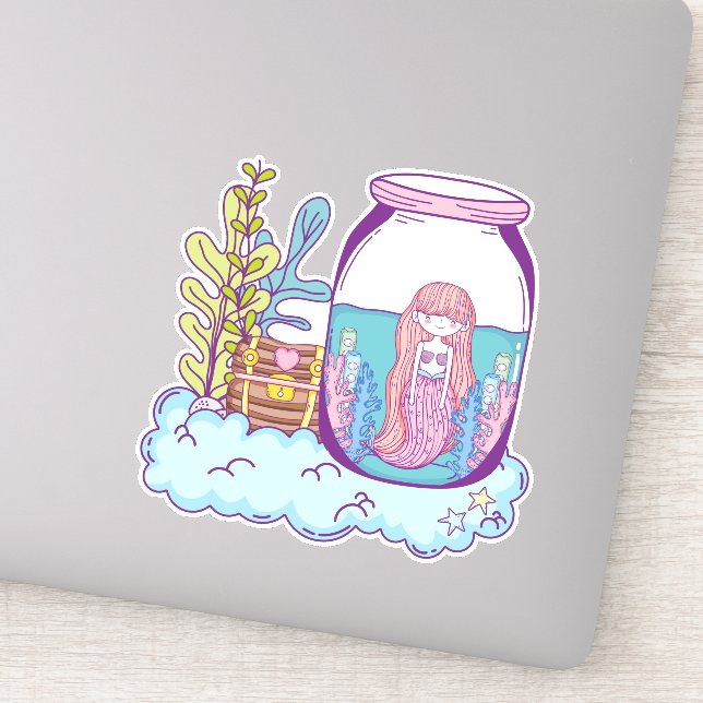 Pegatinas de Mermaid Treasure Vinyl (Detalle)