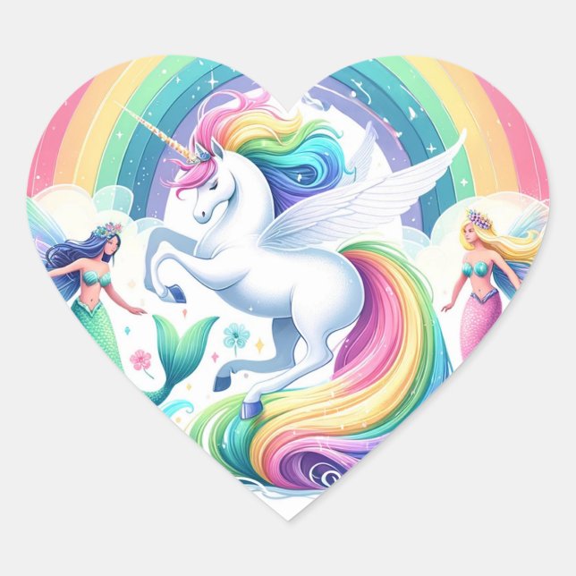 Pegatinas de Mermaids y Unicornios (Anverso)