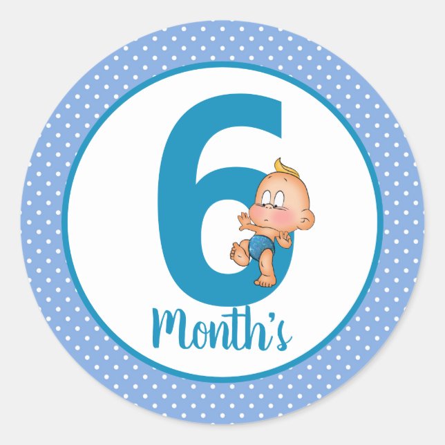 Pegatinas de mes del bebé (Anverso)