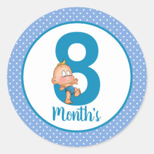 Pegatinas de Mes del Bebé