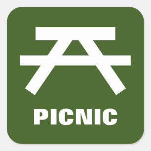 Pegatinas de mesa de picnic