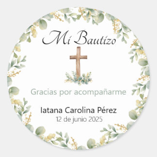 Pegatinas de Mi Bautizo - Pegatinas españoles del