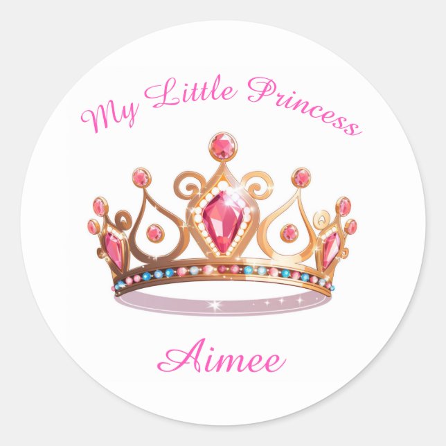 Pegatinas de Mi Pequeña Princesa (Anverso)