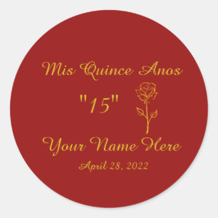 Pegatinas de Mis Quince Anos