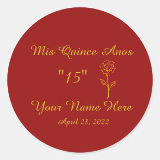 Pegatinas de Mis Quince Anos