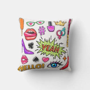 "Pegatinas de moda Almohada Decorativa