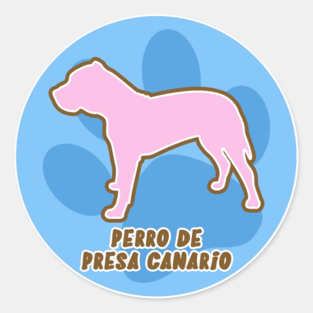 Pegatinas de moda de Perro de Presa Canario (Anverso)