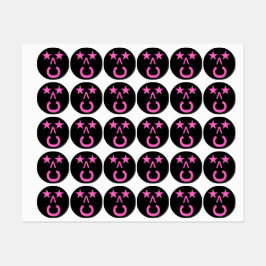 Pegatinas de moda en negro