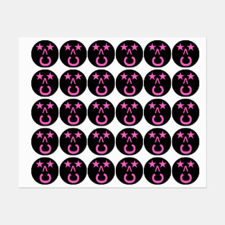 Pegatinas de moda en negro