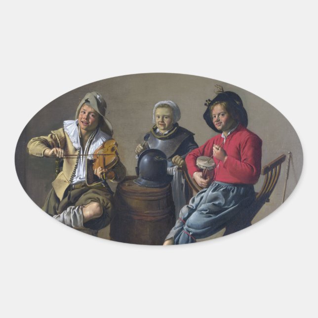 Pegatinas de Molenaer "Haciendo música" (Anverso)