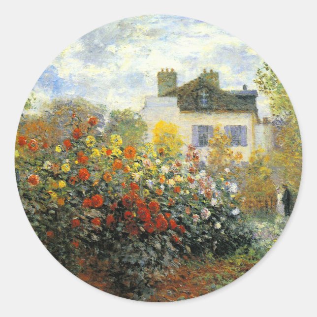 Pegatinas de Monet Rosa Garden (Anverso)