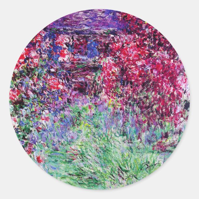 Pegatinas de Monet Rosas (Anverso)