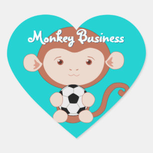Pegatinas de mono de fútbol