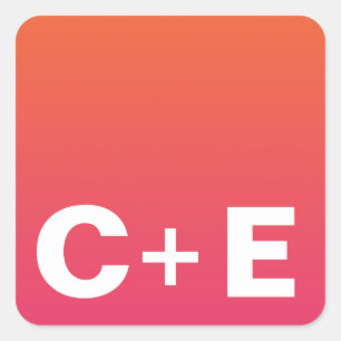 Pegatinas de monograma