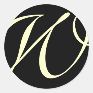 Pegatinas de monograma  D6