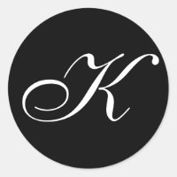 Pegatinas de monograma K
