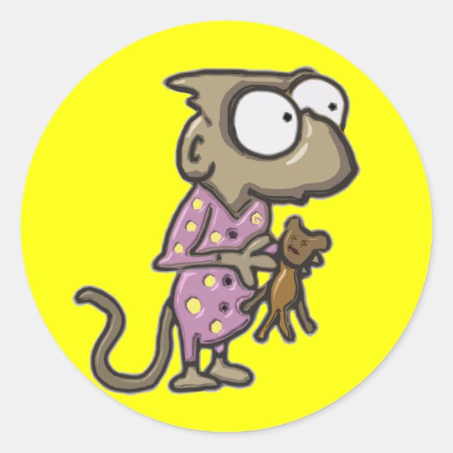 Pegatinas de monos Pajama (Anverso)
