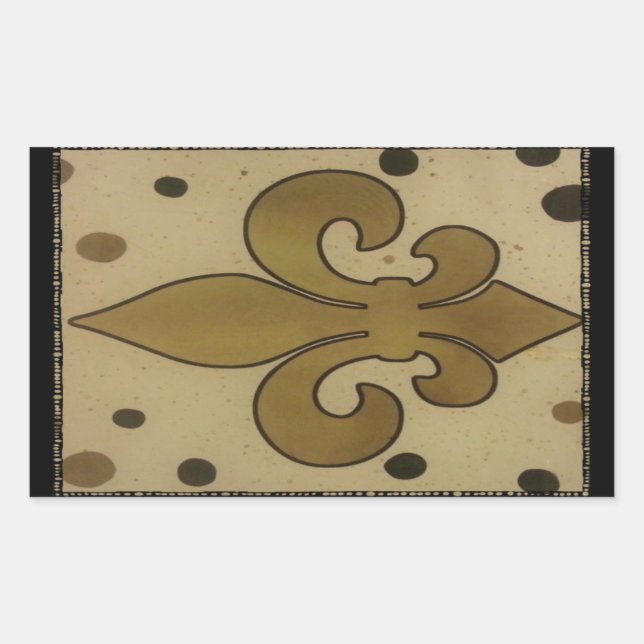 pegatinas de mosaicos de fleur de lis coincidentes (Anverso)