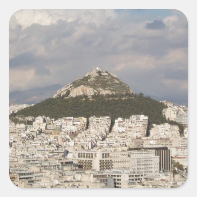 Pegatinas de Mount Lycabettus Athens (Anverso)