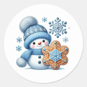 Pegatinas de muñeco de nieve de Navidad
