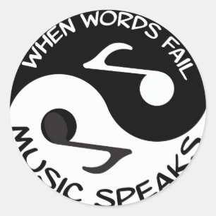 pegatinas de music yin yang