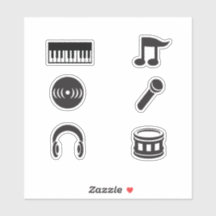 Pegatinas de Música