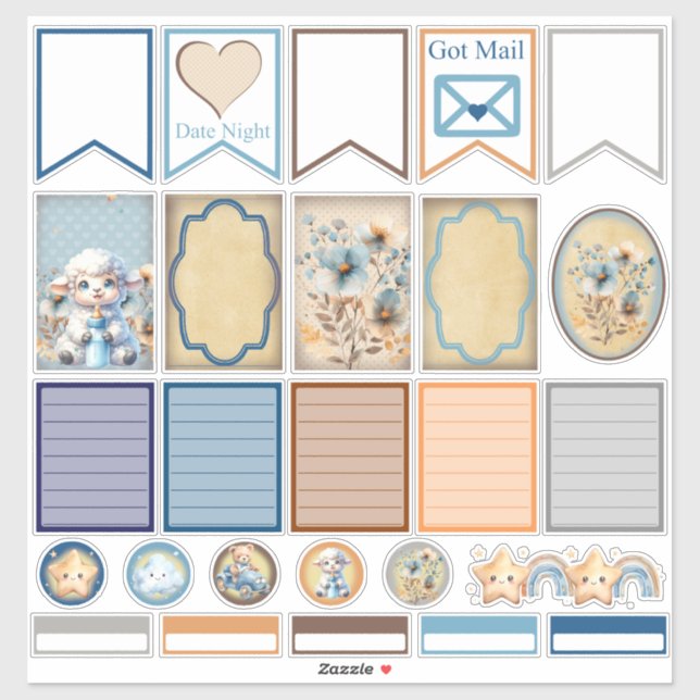 Pegatinas de My Little Lamb Planner (Hoja)