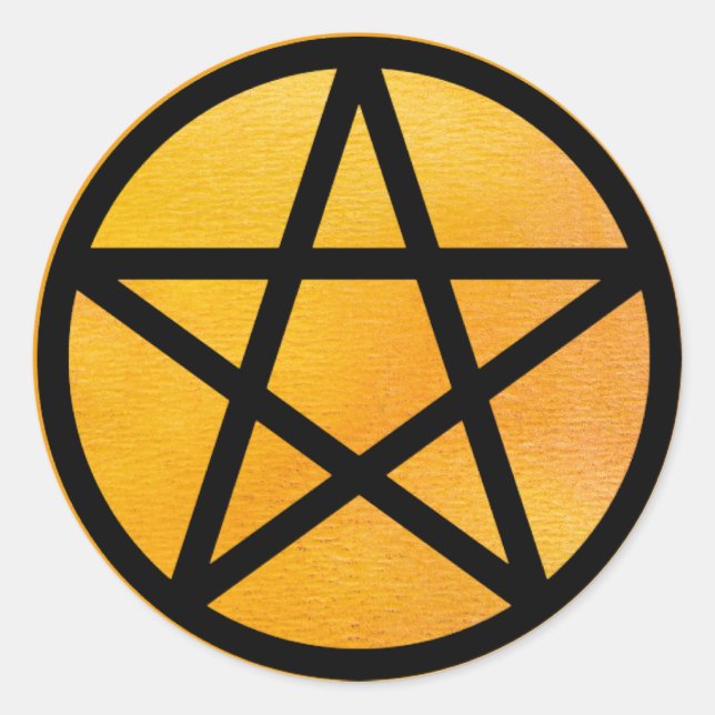 Pegatinas de naranja Pentacle (Anverso)