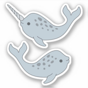 Pegatinas de Narwhal Vinyl