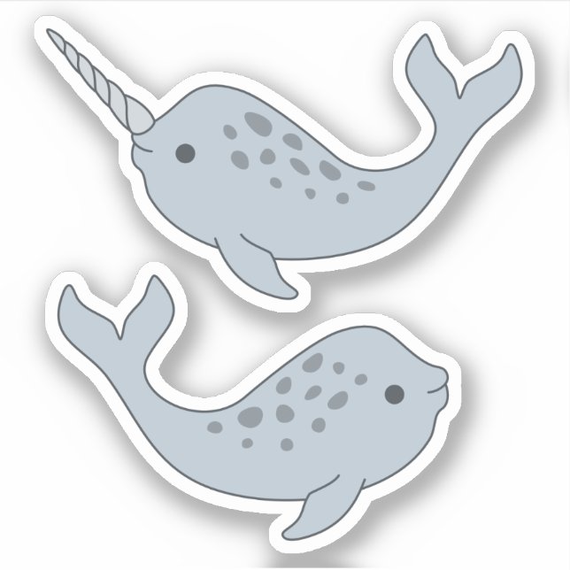Pegatinas de Narwhal Vinyl (Anverso)